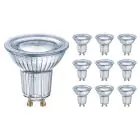 Voordeelpak 10x Ledvance Performance LED Spot Reflector GU10 PAR16 4.3W 350lm 120D - 827 Zeer Warm Wit | Vervangt 32W