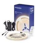 Noxion LED Strip Naga 5 Meter Complete Set - Smart Wifi - 24V - 120LEDs/m - 9.6W/m - 930 Warm Wit | 8mm - IP20 - Beste Kleurweergave - SMD2835