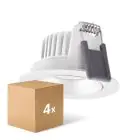Voordeelpak 4x Ledvance LED Spot Adjust Aluminium Wit 8W 720lm 36D - 940 Koel Wit | Zaagmaat 68mm - IP20 - Beste Kleurweergave - Dimbaar