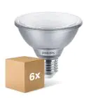 Voordeelpak 6x Philips Master Value LED Lamp Reflector E27 PAR30S 9.5W 760lm 25D - 930 Warm Wit | Beste Kleurweergave - Dimbaar - Vervangt 75W