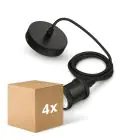 Voordeelpak 4x Philips Snoer Vintage Zwart
