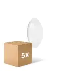 Voordeelpak 5x Ledvance LED Bulkhead Surface Circulair 250 Wit 13W 960lm - 840 Koel Wit | 250mm - IP44 - Bewegings- en lichtsensor
