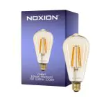 Noxion LED E27 Edison Filament Amber 7W 630lm - 822 Zeer Warm Wit | Dimbaar - Vervangt 50W