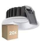 Voordeelpak 20x Ledvance LED Spot Air Fix Aluminium Zilver 6W 510lm 36D - 930 Warm Wit | Zaagmaat 68mm - IP65 - Beste Kleurweergave - Dimbaar