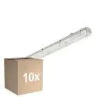Voordeelpak 10x Philips LED Waterdichte Montagebalk WT050C | Geschikt Voor 2x150cm LED Buis