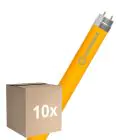 Voordeelpak 10x Ledvance LED Buis T8 Superior (EM/Mains) High Output 18W 2000lm - Geel | 120cm - Vervangt 36W