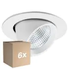 Voordeelpak 6x Noxion LED Spot Forza V2 Aluminium Wit 28/32/36/40W - 3300/3700/4100/4500lm 36D - 930-940-957 CCT | 160mm - Zaagmaat 145mm - Beste Kleurweergave