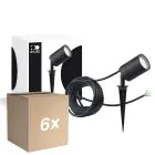Voordeelpak 6x D'Lite Prikspot Fuse Aansluitsnoer Zwart | IP65 - Geschikt voor 1x GU10 | incl. cable 2 Meter