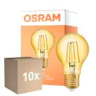 Voordeelpak 10x Osram Vintage 1906 LED E27 Peer Filament Goud 6.5W 725lm - 824 Zeer Warm Wit | Vervangt 60W