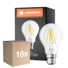 Voordeelpak 10x Ledvance Classic Performance LED Lamp B22d Peer Filament Helder 6.5W 806lm - 827 Zeer Warm Wit | Vervangt 60W