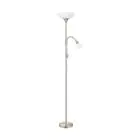 Eglo Vloerlamp Up 2 Staal Satijn Nikkel | IP20 - Geschikt voor 1x E27 