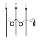 Voordeelpak 3x Eglo Prikspot Zancaro 1 Aluminium Zwart 1W 130lm - 830 Warm Wit | IP44