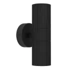 Eglo Wandlamp Tomelloso Buitenverlichting Aluminium Zwart Up & Down  | Geschikt voor 2x GU10